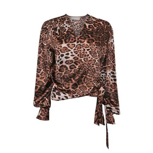 CAMELIA SILK TOP IN LEOPARD 2