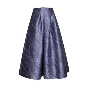 ANNA MIDI SILK TAFFETA SKIRT-LAVANDER