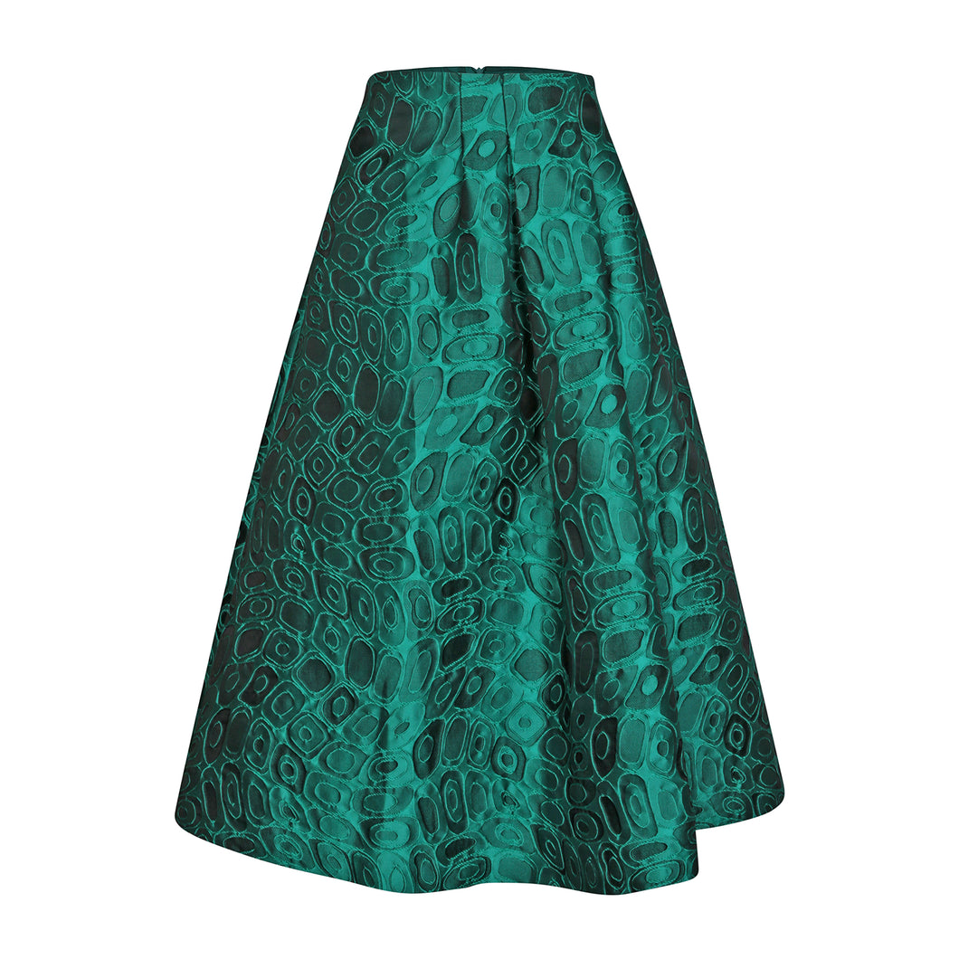 Silk taffeta midi best sale skirt