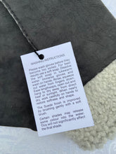 Load image into Gallery viewer, Real Leather Long Grey Gloves in Sueded Lambskins