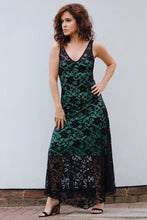 Load image into Gallery viewer, EVITA MAXI LACE DRESS-GREEN