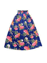 Load image into Gallery viewer, STELLA MAXI SKIRT IN BLUE WITH BIG FLOWERS