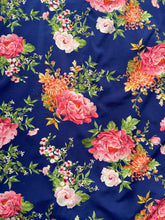 Load image into Gallery viewer, STELLA MAXI SKIRT IN BLUE WITH BIG FLOWERS