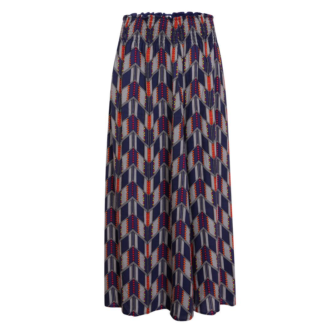 STELLA MAXI SKIRT IN GEOMETRIC