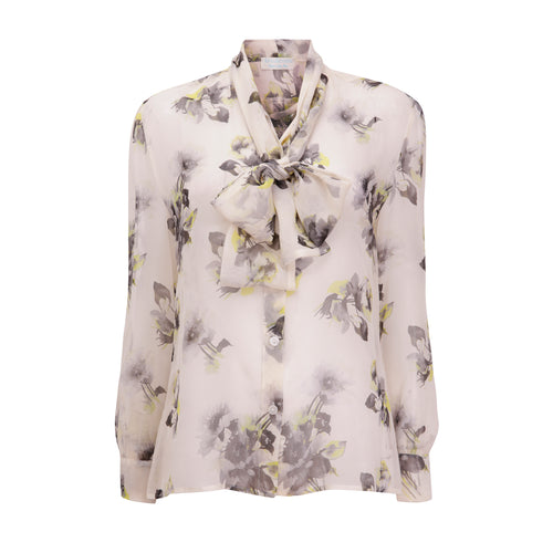 BELLA SILK CHIFFON PUSSY BOW SHIRT