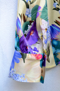 FIORE SILK SATIN BLOUSE WITH SCARF