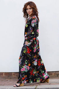 GUIA SILK SATIN WIDE-LEG PANTS