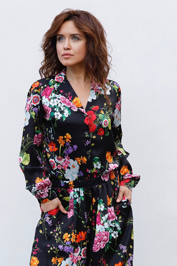 GUIA BLOUSE IN SILK SATIN