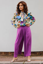 Load image into Gallery viewer, TINA SILK CREPE WIDE-LEG PANTS