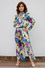 Load image into Gallery viewer, FIORE SILK SATIN WIDE-LEG PANTS