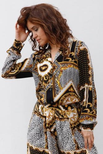 LINDA BLOUSE IN SILK SATIN